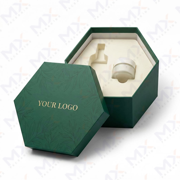 Custom Cosmetic Hexagon Boxes